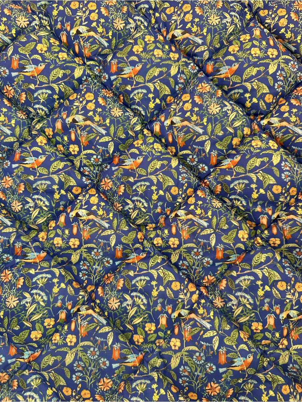 J Crew Liberty Catesby Floral Fabric Birds Down Puffer Vest - Picture 6 of 6